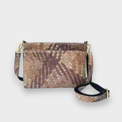 Tessa Woven Leather Crossbody