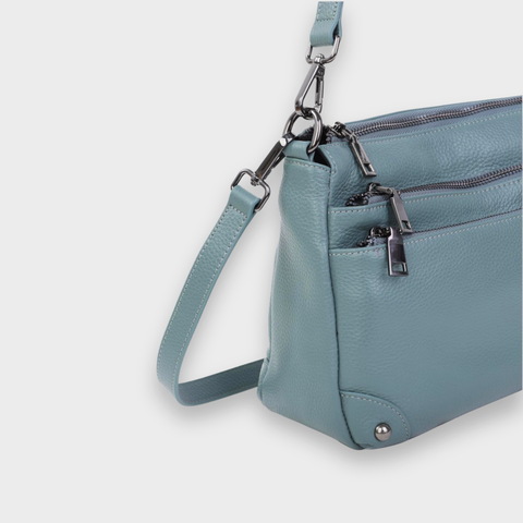 Arden Multi-zip Leather Bag