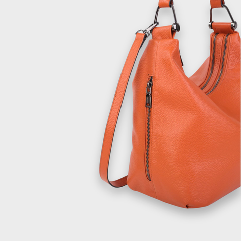 Mila Leather Hobo Bag