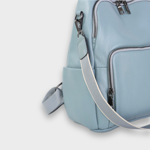 Azure Secure Leather Backpack (Anti-theft)