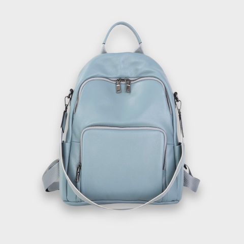 Azure Secure Leather Backpack (Anti-theft)