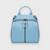Aqua Quilted Leather Backpack