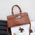 Eva Embossed Leather Handbag